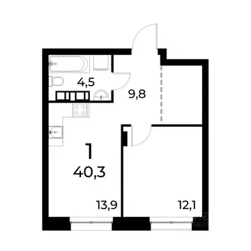 1-к кв. Нижегородская область, Нижний Новгород Березовский мкр,  (40.1 ...