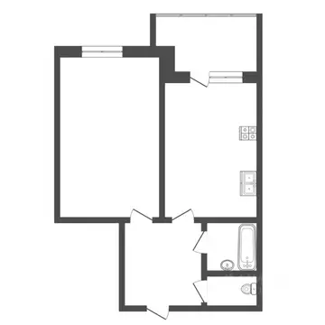 1-к кв. Тюменская область, Тюмень ул. Мельникайте, 2к7 (39.7 м)
