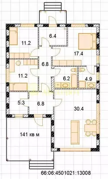Коттедж в Свердловская область, Белоярский муниципальный округ, ...