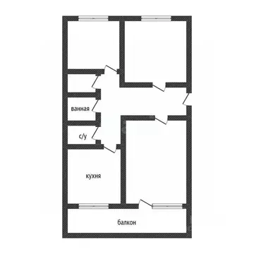 3-к кв. Тверская область, Вышний Волочек пер. Детский, 26 (58.5 м)