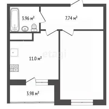 1-к кв. Мордовия, Саранск ул. Юрия Святкина, 4 (41.0 м)
