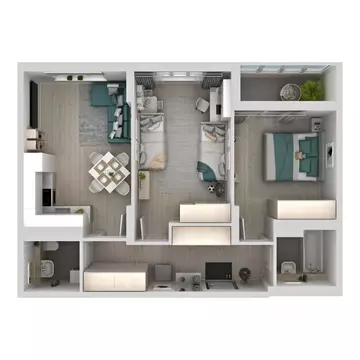 2-к кв. Самарская область, Самара Южное ш., 13 (58.3 м)