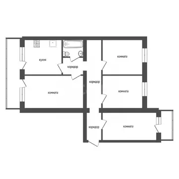 4-к кв. Воронежская область, Воронеж ул. 20-летия Октября, 64 (106.8 ...
