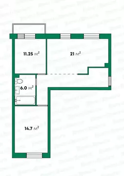 3-к кв. Кировская область, Киров ул. Архитектора Валерия Зянкина, 7к2 ...