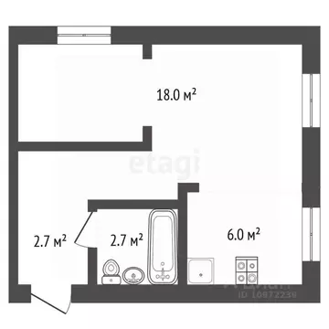1-к кв. Башкортостан, Стерлитамак ул. Худайбердина, 158 (29.4 м)