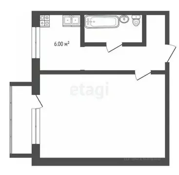 1-к кв. Саратовская область, Балашов ул. Карла Маркса, 39 (33.1 м)