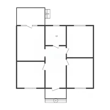 Дом в Курская область, Курский район, Рышковский сельсовет, Кислино ...