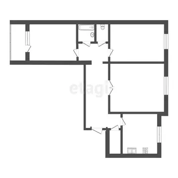 3-комнатная квартира: Челябинск, улица Чичерина, 25 (65.9 м)