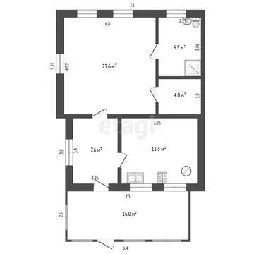 Дом в Толбазы, улица Ленина (55.6 м)