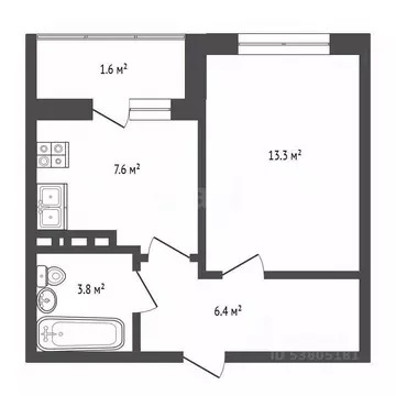 1-к кв. Ростовская область, Ростов-на-Дону просп. 40-летия Победы, ...