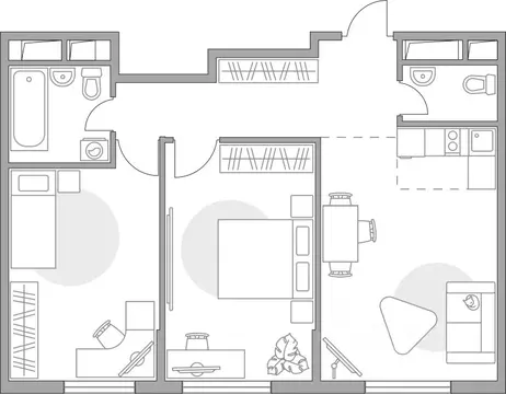 2-к кв. Московская область, Красногорск Опалиха мкр, Аникеевский жилой ...