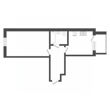 1-к кв. Тюменская область, Тюмень ул. Василия Гольцова, 28 (49.3 м)