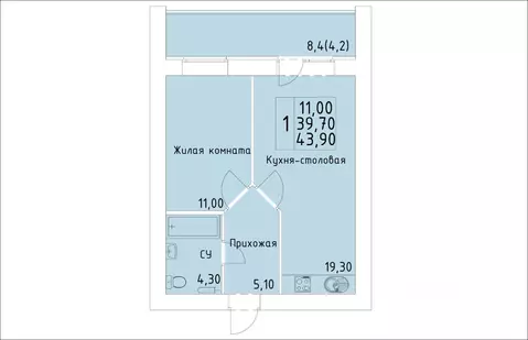 1-к кв. Кировская область, Киров ул. Красной Звезды (43.9 м)