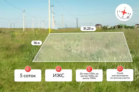Участок в Краснодарский край, Темрюкский район, Фонталовское с/пос, ...