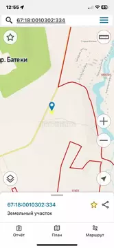 Участок в Смоленская область, Починковский муниципальный округ, д. ...