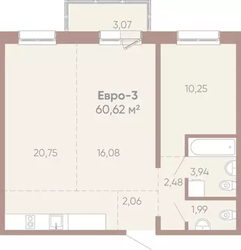 2-к кв. Иркутская область, Иркутск Советская ул., 109/3 (60.62 м)