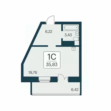Студия Новосибирская область, Новосибирск Ипподромская ул., 12 (35.8 ...