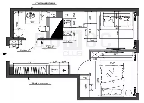 Студия Свердловская область, Екатеринбург ул. Шаумяна, 30 (37.4 м)