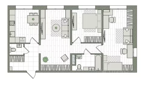 3-к кв. Кировская область, Киров бул. Прибрежный, 6 (79.5 м)