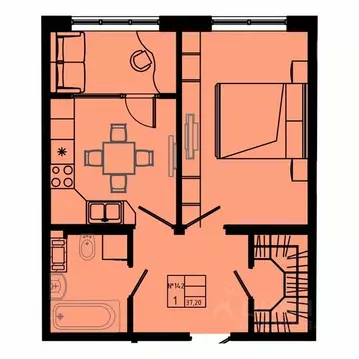 1-к кв. Ленинградская область, Коммунар г. Гатчинский муниципальный ...