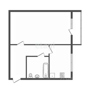 1-к кв. Тульская область, Киреевск ул. Чехова, 1 (31.0 м)