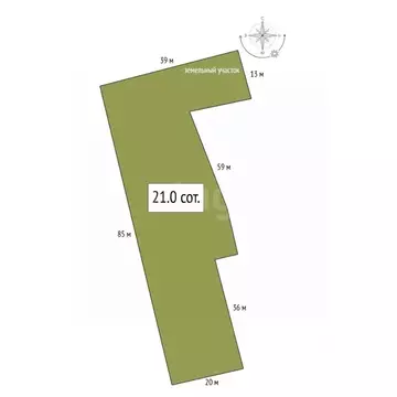 Участок в Алтай, Чемальский район, с. Еланда  (21.0 сот.)