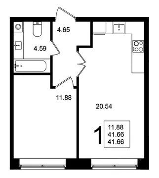 1-к кв. Московская область, Химки Клязьма-Старбеево мкр, Мишино кв-л,  ...