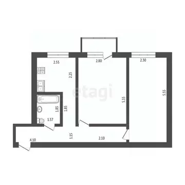 2-к кв. Мордовия, Саранск Энергетическая ул., 14 (43.0 м)