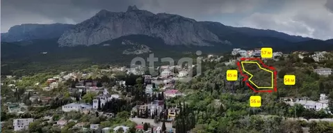 Участок в Крым, Ялта муниципальный округ, Кореиз пгт, пос. Мисхор  ...