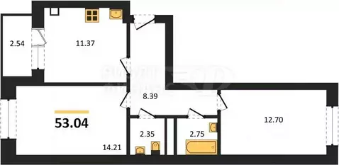 3-к кв. Калининградская область, Калининград Петровский мкр,  (80.85 ...