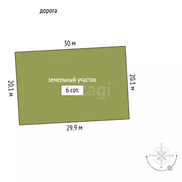Участок в Мирное, улица Романа Филипова (6 м)