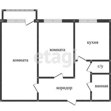 2-к кв. Воронежская область, Воронеж Цимлянская ул., 8 (43.4 м)