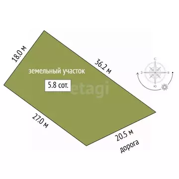 Участок в Тюменская область, Тюменский муниципальный округ, д. ...