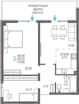3-к кв. Крым, Сакский район, Лесновское с/пос, с. Прибрежное Розовое ...