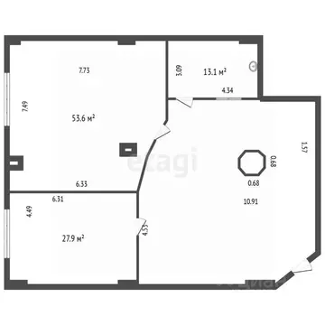 Офис в Санкт-Петербург Левашовский просп., 13 (159 м)