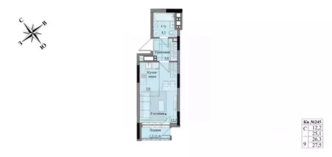 Студия Удмуртия, Ижевск Краски Леса жилой комплекс (26.3 м)