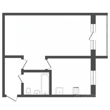 1-к кв. Пермский край, Пермь ул. Адмирала Ушакова, 59/2 (34.2 м)