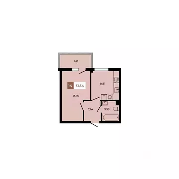 1-к кв. Ростовская область, Аксайский район, Щепкинское с/пос, пос. ...