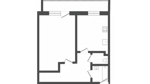 1-к кв. Тюменская область, Тюмень ул. Николая Федорова, 12к2 (32.8 м)