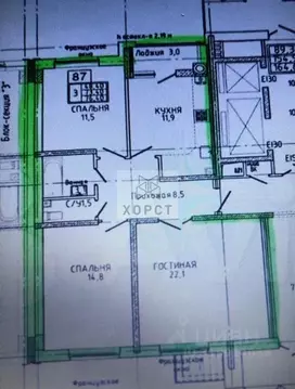 3-к кв. Ставропольский край, Ставрополь ул. Генерала Маргелова, 7/2 ...