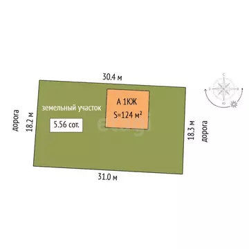 Дом в Тюмень, садовое товарищество Раздолье, Кольцевая улица (124 м)