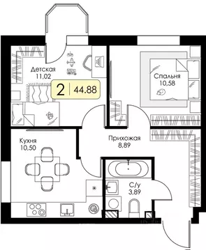1-к кв. Ленинградская область, Всеволожский район, Романовское с/пос, ...