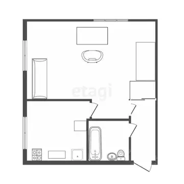 1-к кв. Удмуртия, Ижевск ул. 30 лет Победы, 78 (32.5 м)