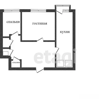 2-к кв. Татарстан, Казань ул. Аделя Кутуя, 110Дк3 (59.1 м)