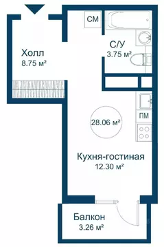 1-к кв. Тверская область, Конаковский муниципальный округ, ...