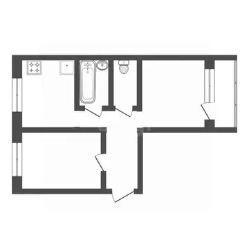 2-к кв. Кемеровская область, Юрга Кузбасский просп., 12А (48.0 м)