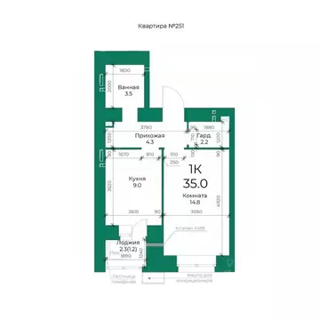 1-к кв. Алтайский край, Барнаул тракт Павловский (35.0 м)