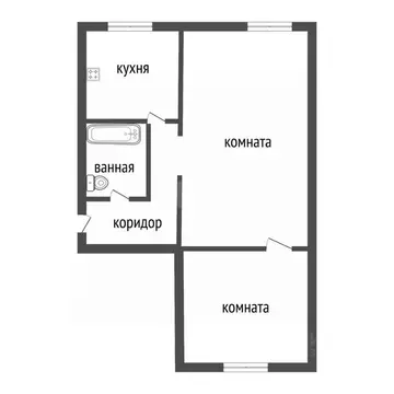 2-к кв. Курганская область, Курган Станционная ул., 14 (42.0 м)