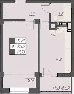 1-к кв. Ставропольский край, Пятигорск Новопятигорск мкр, Курортный ...