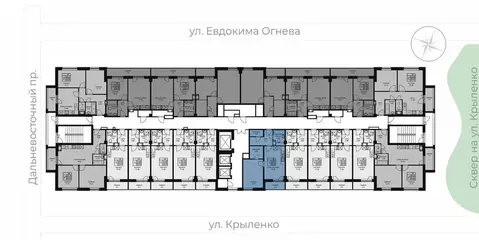1-комнатная квартира: Санкт-Петербург, улица Крыленко, 14с3 (48 м)